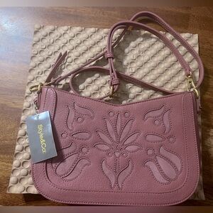 NWT cross body bag deco rose OS style & Co.